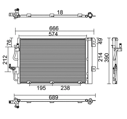 Condenseur, climatisation PowerMax 7110378