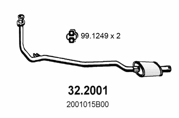 Silencieux avant ASSO 32.2001
