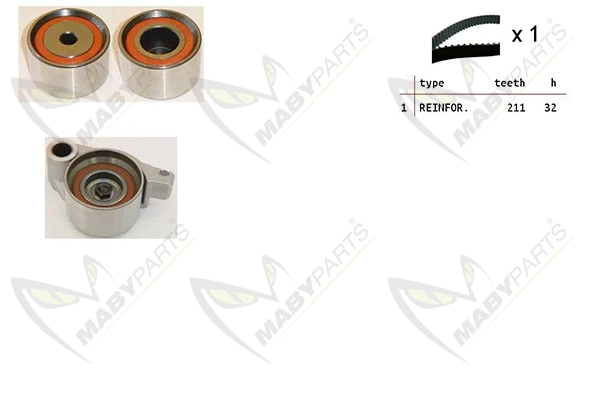 Kit de courroie crantée MABYPARTS OBK010466