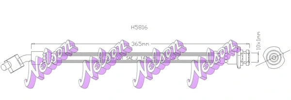 Flexible de frein KAWE H5816