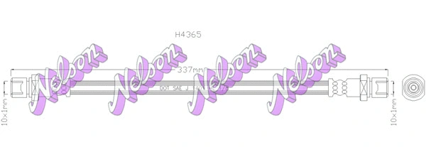 Flexible de frein KAWE H4365