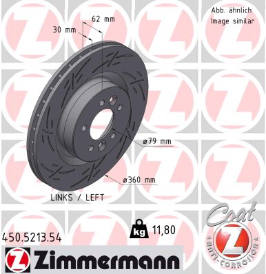 Disque de frein ZIMMERMANN 450.5213.54