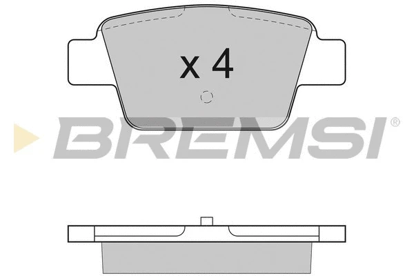 Kit de plaquettes de frein, frein à disque BREMSI BP2947