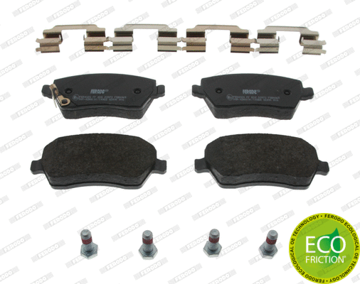 Kit de plaquettes de frein, frein à disque FERODO FDB4069