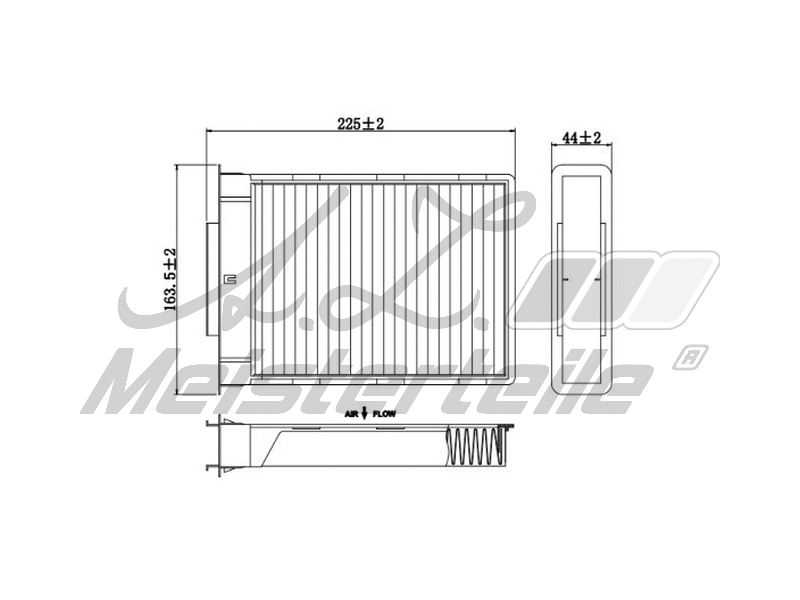 Filtre, air de l'habitacle A.Z. Meisterteile AZMT-41-010-1675
