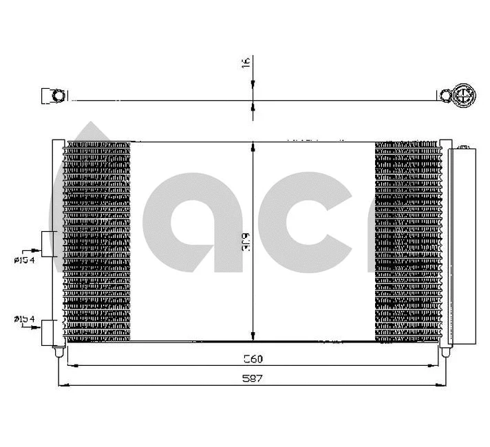 Condenseur, climatisation ACR 300542