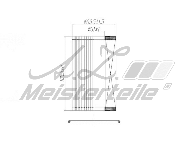 Filtre à huile A.Z. Meisterteile AZMT-41-040-1339