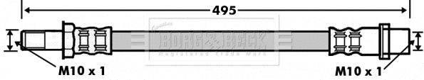 Flexible de frein BORG & BECK BBH7493