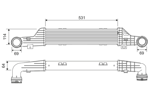 Refroidisseur d'air de suralimentation VALEO 817911