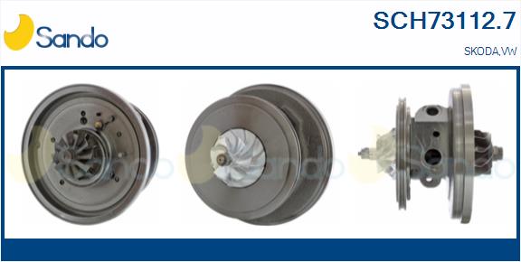 Groupe carter, turbocompresseur SANDO SCH73112.7