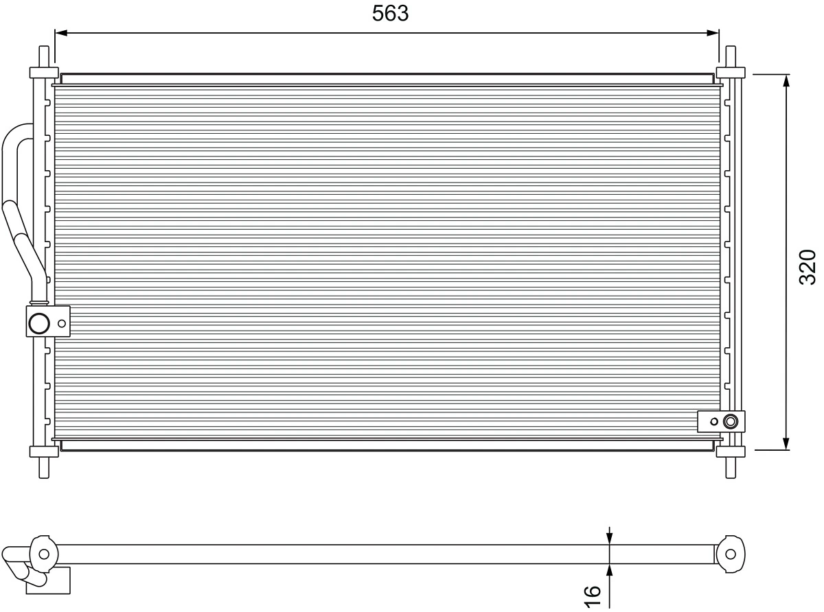 Condenseur, climatisation VALEO 818070