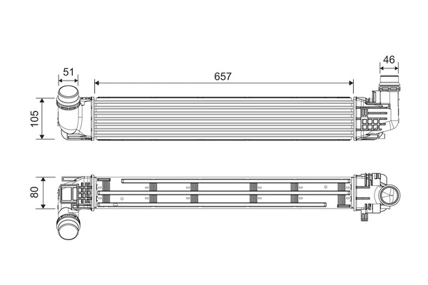 Refroidisseur d'air de suralimentation VALEO 818228