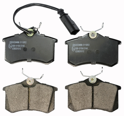 Kit de plaquettes de frein, frein à disque DENCKERMANN B110852
