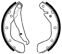 Jeu de mâchoires de frein ABTEX ABS335