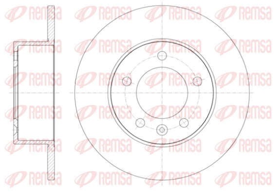 Disque de frein REMSA 61412.00