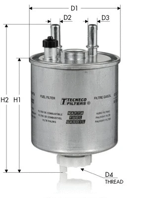 Filtre à carburant TECNECO FILTERS GS9022