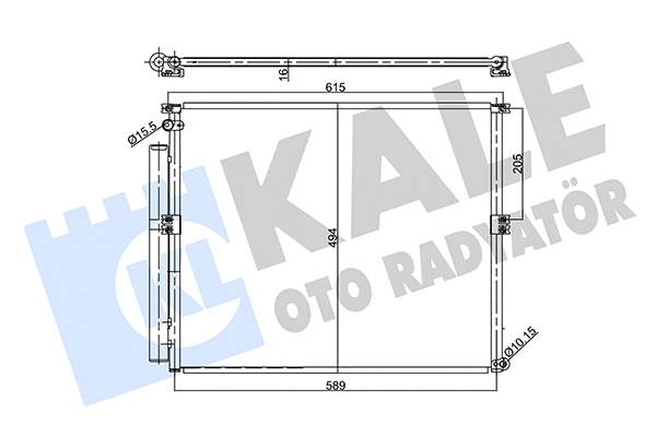 Condenseur, climatisation KALE OTO RADYATÖR 357935