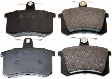 Kit de plaquettes de frein, frein à disque DENCKERMANN B111091