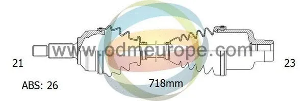 Arbre de transmission 4X4 ESTANFI EST-18-292041