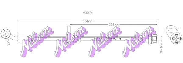 Flexible de frein KAWE H5574