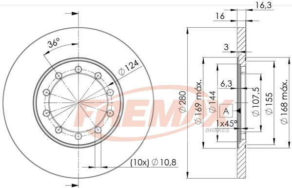 Disque de frein FREMAX BD-5631