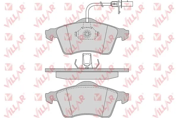 Kit de plaquettes de frein, frein à disque VILLAR 626.0787