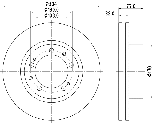 Disque de frein MINTEX MDC2352L