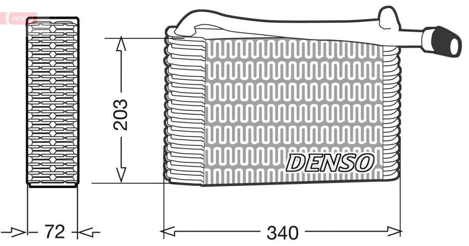 Évaporateur climatisation DENSO DEV02004