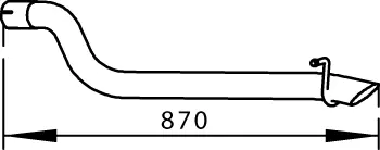 Tuyau d'échappement DINEX 56600