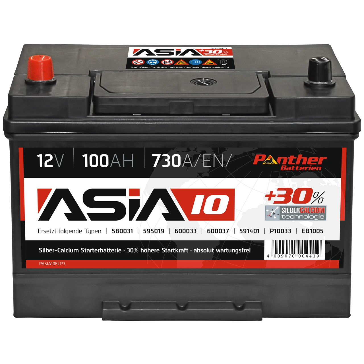 Batterie de démarrage PANTHER-BATTERIEN SB.ASIA10