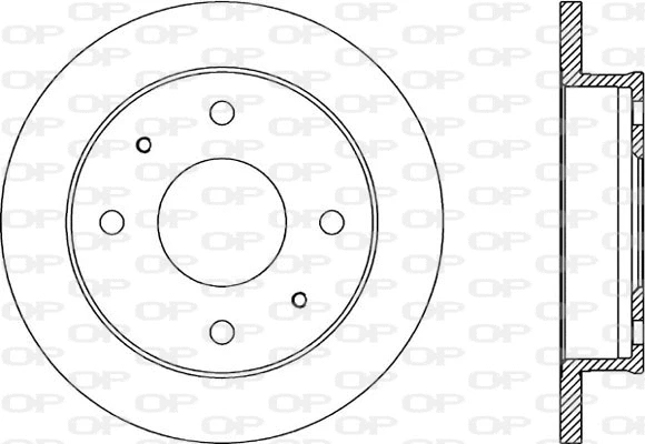 Disque de frein OPEN PARTS BDA1858.10