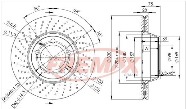 Disque de frein FREMAX BD-3350