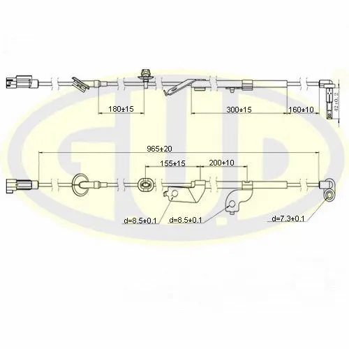 Capteur, vitesse de roue G.U.D. GABS02613