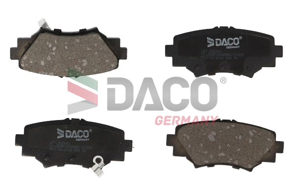 Kit de plaquettes de frein, frein à disque DACO Germany 322241