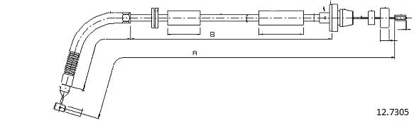 Câble d'accélération CABOR 12.7305