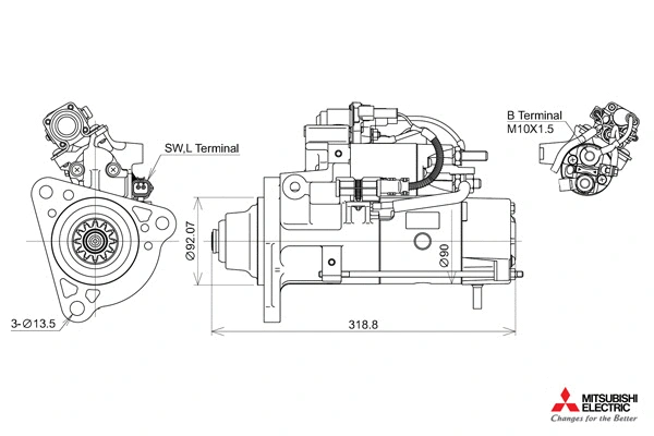 Démarreur KUTNAK AUTOMOTIVE 723539/M