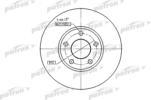 Disque de frein PATRON PBD2650