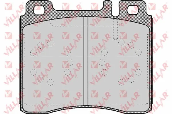 Kit de plaquettes de frein, frein à disque VILLAR 626.0446
