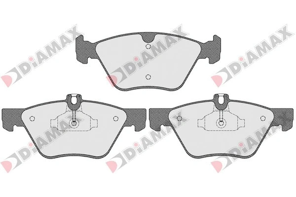 Kit de plaquettes de frein, frein à disque DIAMAX N09477