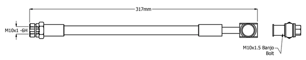 Flexible de frein JURATEK JBH1584