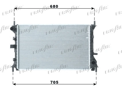 Radiateur, refroidissement du moteur FRIGAIR 0105.3048
