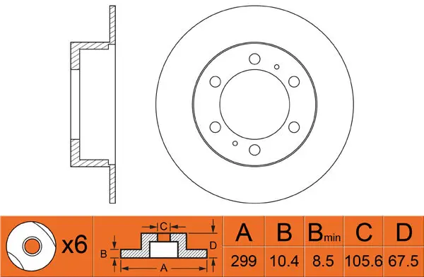 Disque de frein FIT FR0245