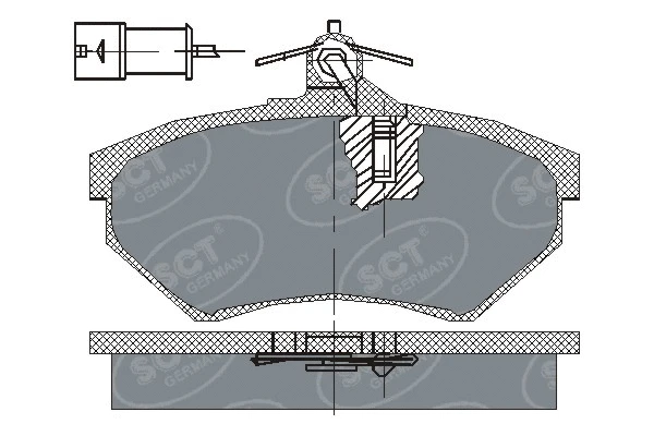 Kit de plaquettes de frein, frein à disque SCT - MANNOL SP 111 PR