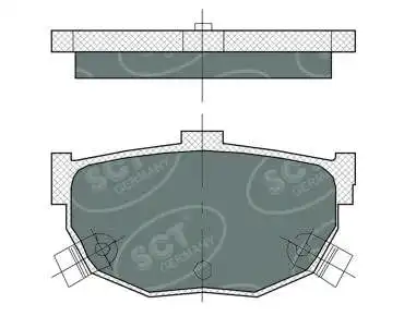 Kit de plaquettes de frein, frein à disque SCT - MANNOL SP 386 PR