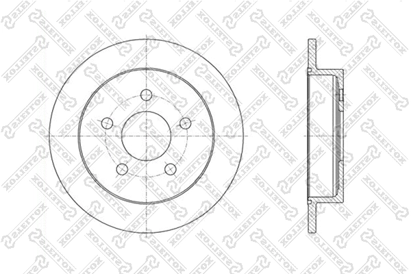 Disque de frein STELLOX 6020-3636-SX