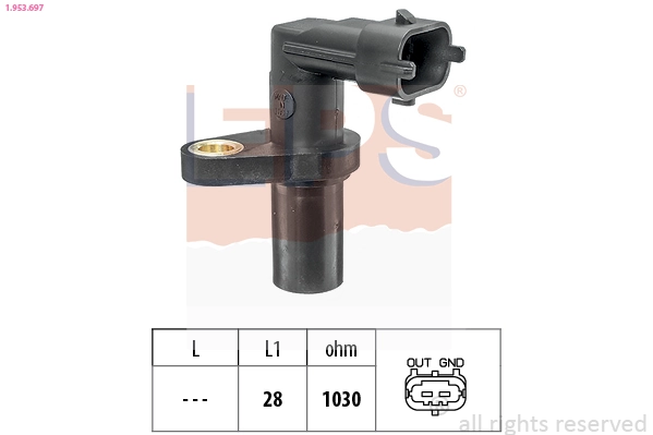 Capteur d'angle, vilebrequin EPS 1.953.697