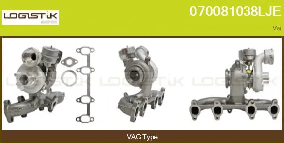 Turbocompresseur, suralimentation LGK 070081038LJE