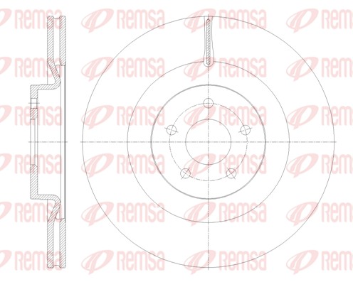 Disque de frein REMSA 62114.10