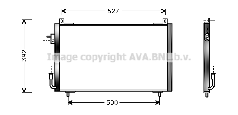 Condenseur, climatisation PRASCO PE5192