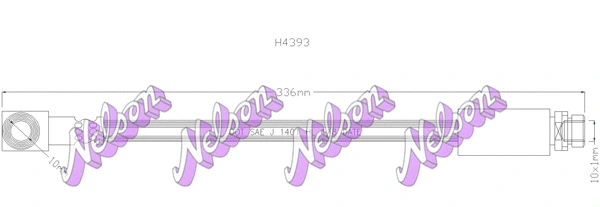 Flexible de frein KAWE H4393